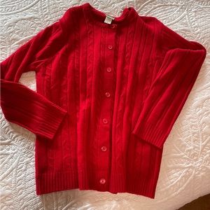 Woman’s Button up Cable Knit Sweater